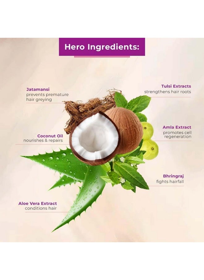 Khadi Mauri Herbal - Nourishing Coconut & Aloe Vera Shampoo | Prevents Hairfall, Boosts Shine | Ideal For Men & Women | Sles & Paraben Free | 210 Ml - Image 1