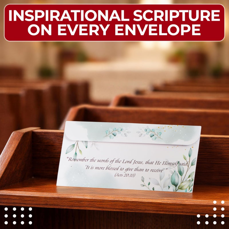 Granatan Church Offering Envelopes, 200 Count Cash and Tithing Envelopes Church for Donations - Image 5