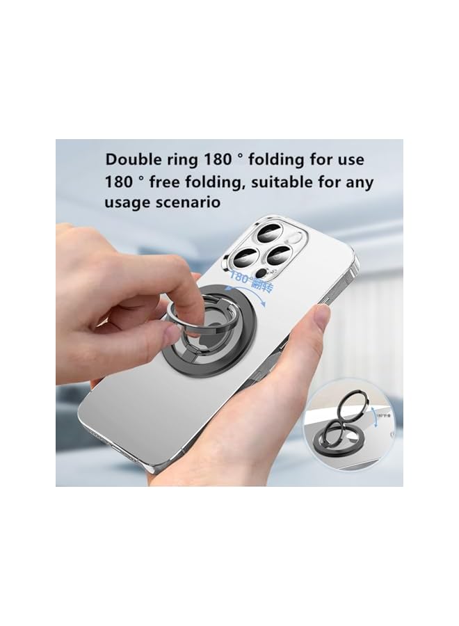 S-TOP Magnetic Ring Grip, Phone Holder?Removable Gym Moblephone stand for iPhone 16/15/14/13/12/ Series Magnetic Case All Phones Compatible with Car Mount - Image 2