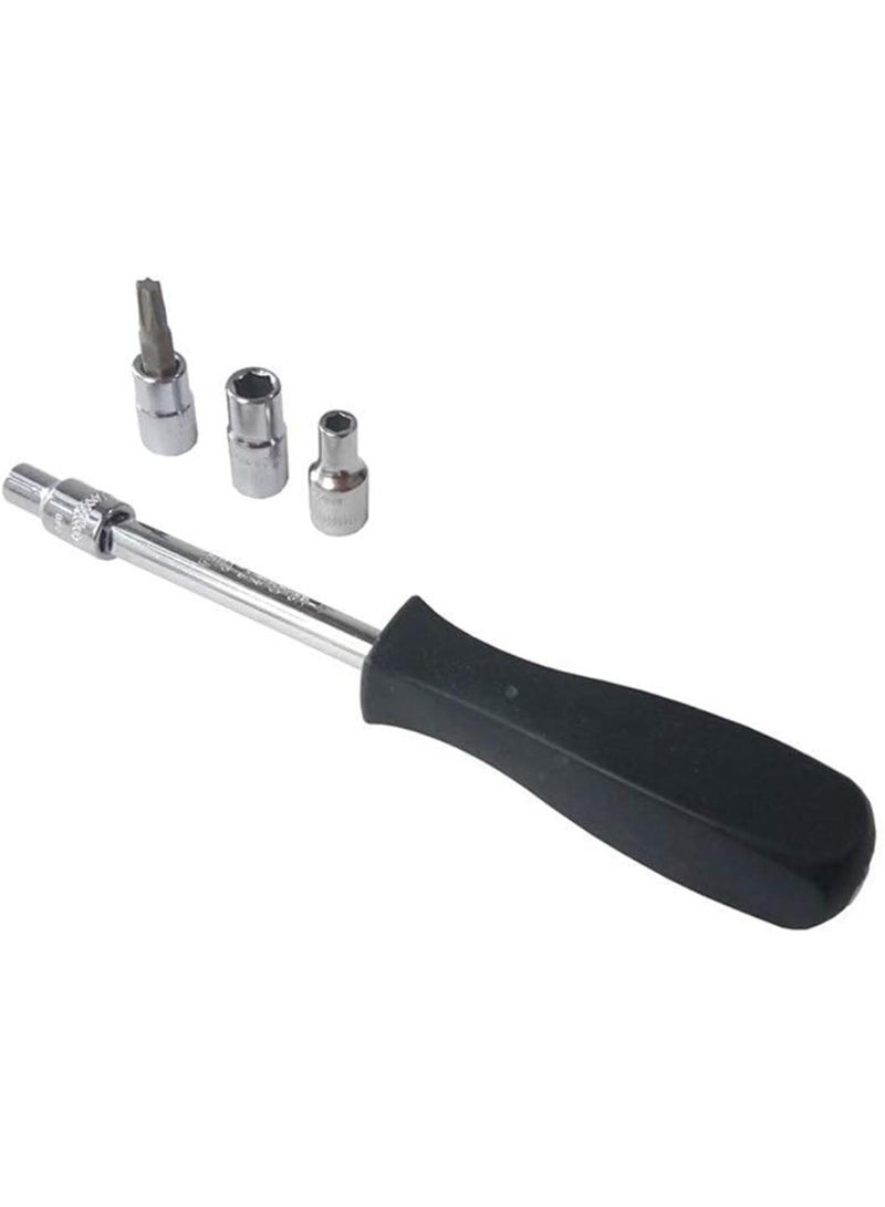 GGOOT Hand Tool Screwdriver Set 46 Pieces ratchet 1/4 inch scredriver set metric Torque Spanner Wrench socket set car repair tool kits Hardware Tool Kits Tool Kit - Image 3