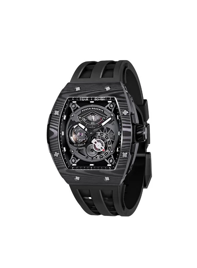 TSAR BOMBA Men's FKM Rubber Automatic Watch TB8210CF-01 - 51.5*44.6 mm
