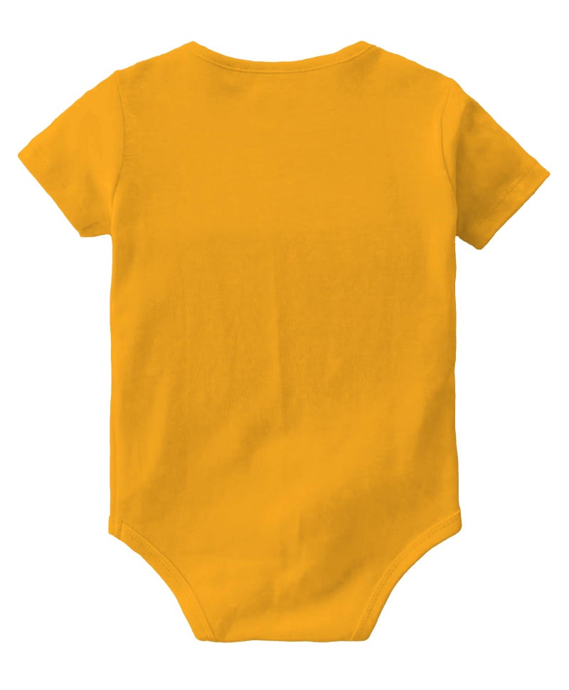 Baby Buzz Monthly Birthday Teddy Theme Romper | New Born Baby Boy Girl Birthday Dress 100% Cotton Bodysuit | Monthly Birthday Photoshoot Probes (11 Months, Yellow, 6-12 Months) - Image 2
