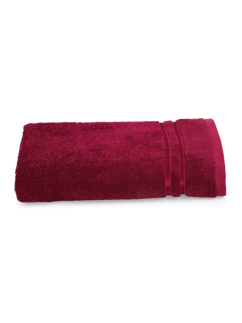 Welspun 100% Cotton Quik Dry Bath Towel | High Absorbency & Super Soft | Fast Drying, Size 70 cm x 150 cm | 380 GSM, Towel Men & Women, Dark Red - Image 4