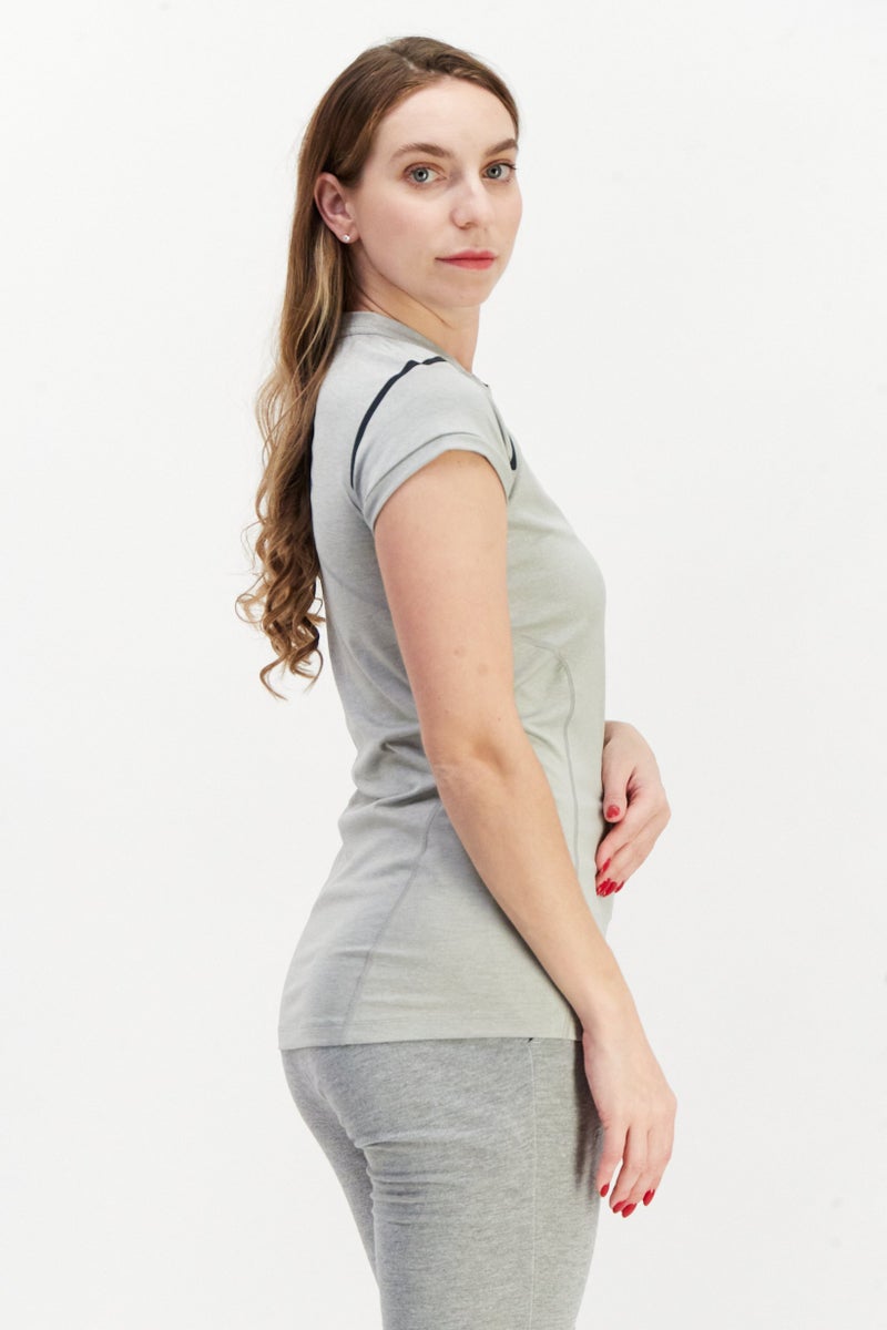 asics Women Sportswear Fit Training Top, Grey - Image 3