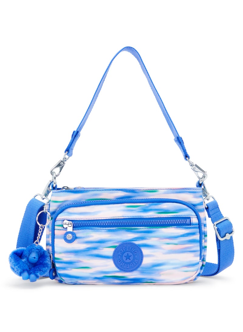 kipling - Milos Up Small shoulderbag (with removable strap)Diluted Blue-I6603TX9 - Image 1