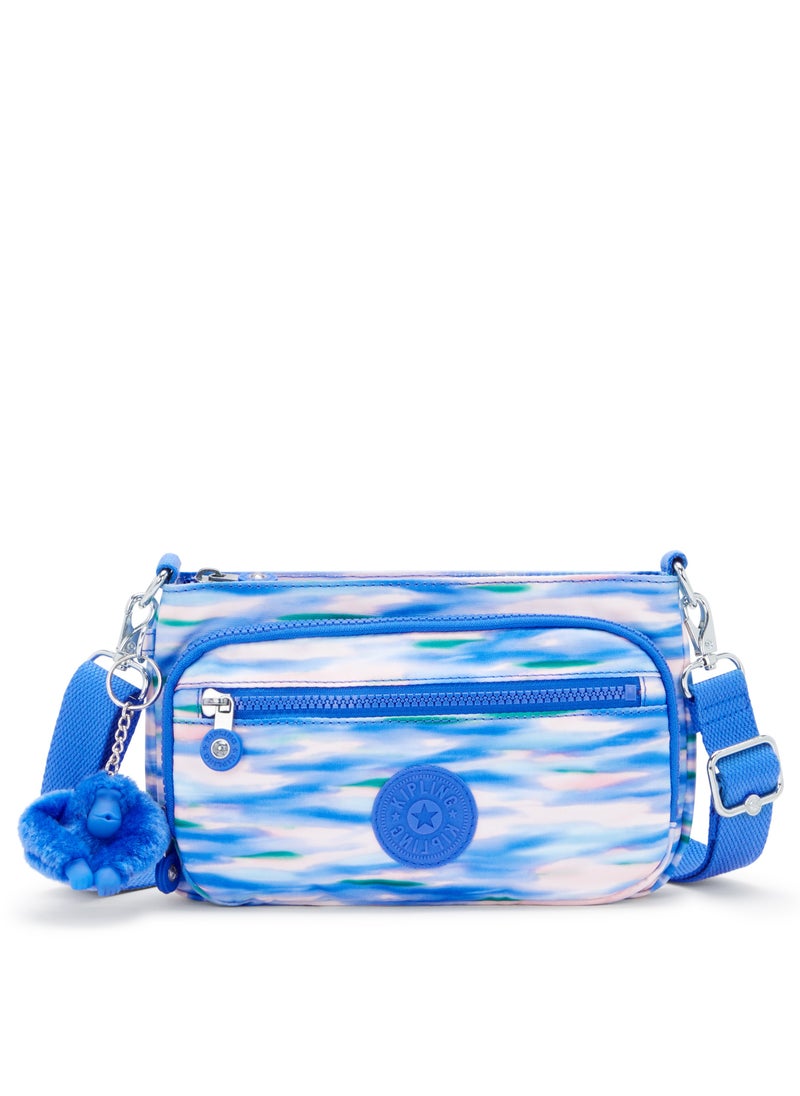 kipling - Milos Up Small shoulderbag (with removable strap)Diluted Blue-I6603TX9 - Image 1