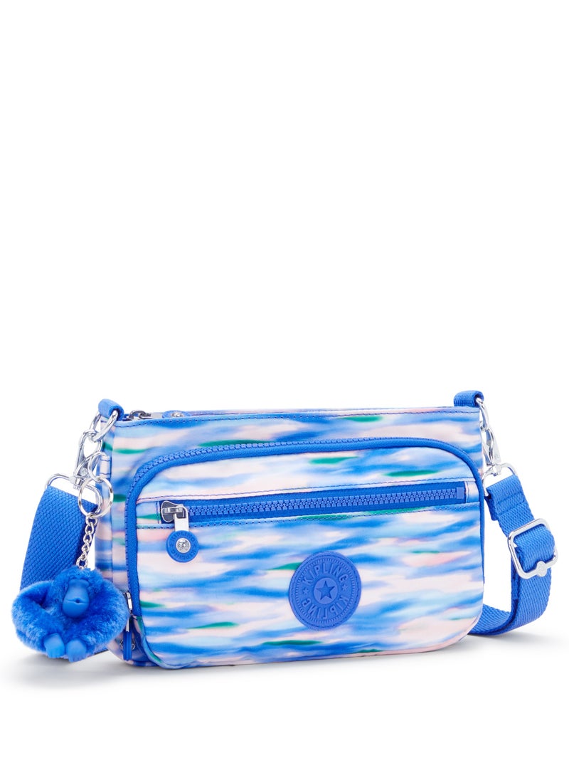 kipling - Milos Up Small shoulderbag (with removable strap)Diluted Blue-I6603TX9 - Image 1