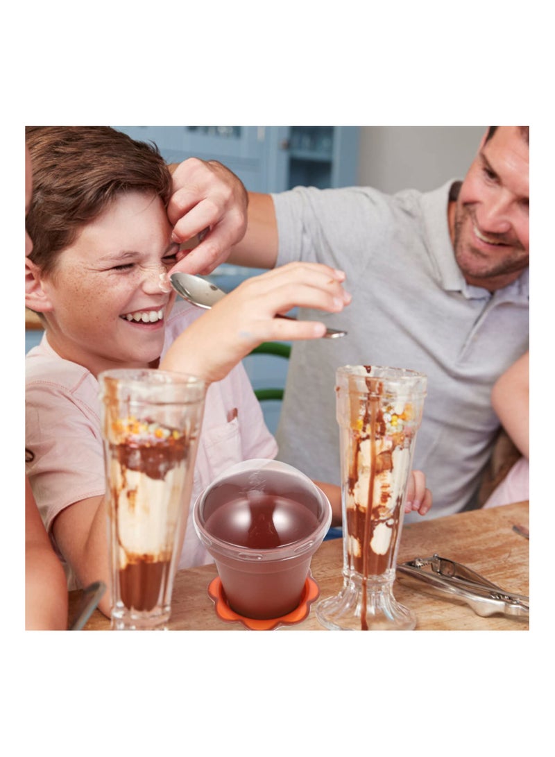 SYOSI 50 Piece Flower Pot Dessert Cups With Lids And Spoon Creative Cake Cups With Base Small Appetizer Cups For Yogurt Cu Pieceake Jelly  - Image 2