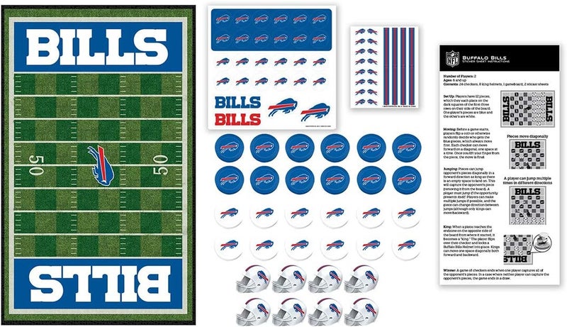 MasterPieces MasterPieces Family Game  NFL Buffalo Bills Checkers  Officially Licensed Board Game for Kids  Adults  - Image 2
