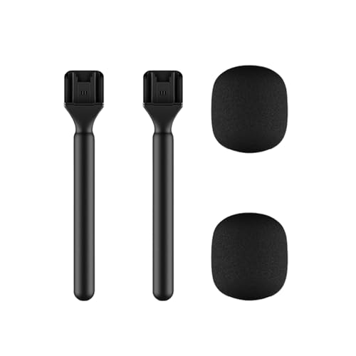 PDEEY Microphone Holder fit for DJIHollylandRodeMovo Wireless Mic Stand Handheld Stick 2Pack - Image 1