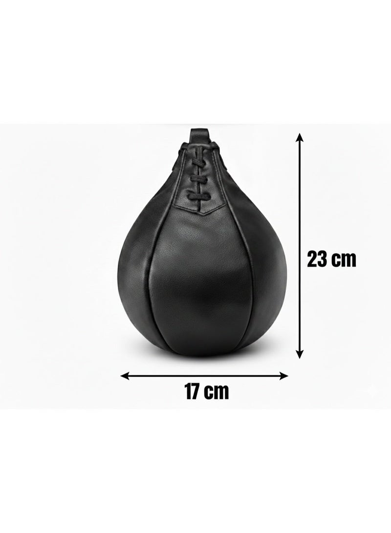Raion Dominion™ SpeedCore Speed Bag 17x23cm for Boxing & MMA Training – Professional Punching Reflex Bag – Black - Image 3