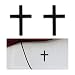 DXNQ 2PCS Metal Jesus Christ Cross Badge Stickers 2518 Alloy 3D Individual Car Cross Sticker Self Adhesive Scratch Covering Metal Cross Auto Emblem Decal for Car Body Fender Tail Black - Image 2
