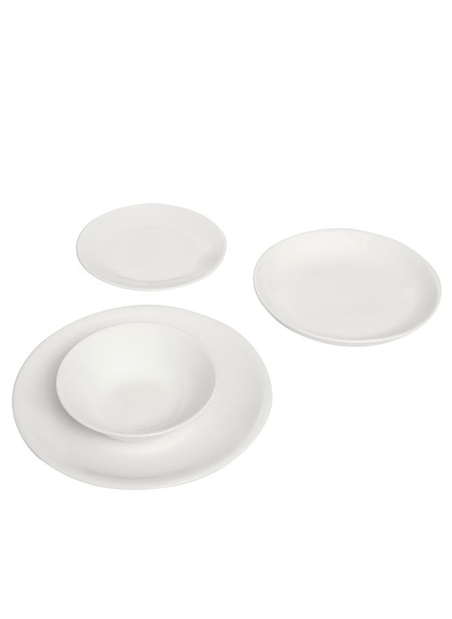 16-Piece Porcelain Dinner Set White; 4Pcs Dinner Plates Size 10 Inch, 4Pcs Side Plates Size 7 Inch, 4Pcs Deep Plates Size 8 Inch, 4Pcs Bowls Size 6 Inch - pzsku/ZEA6F1919994E479108A1Z/45/_/1737797825/8d69cf6c-94f2-4334-ae51-ff6e630f3591