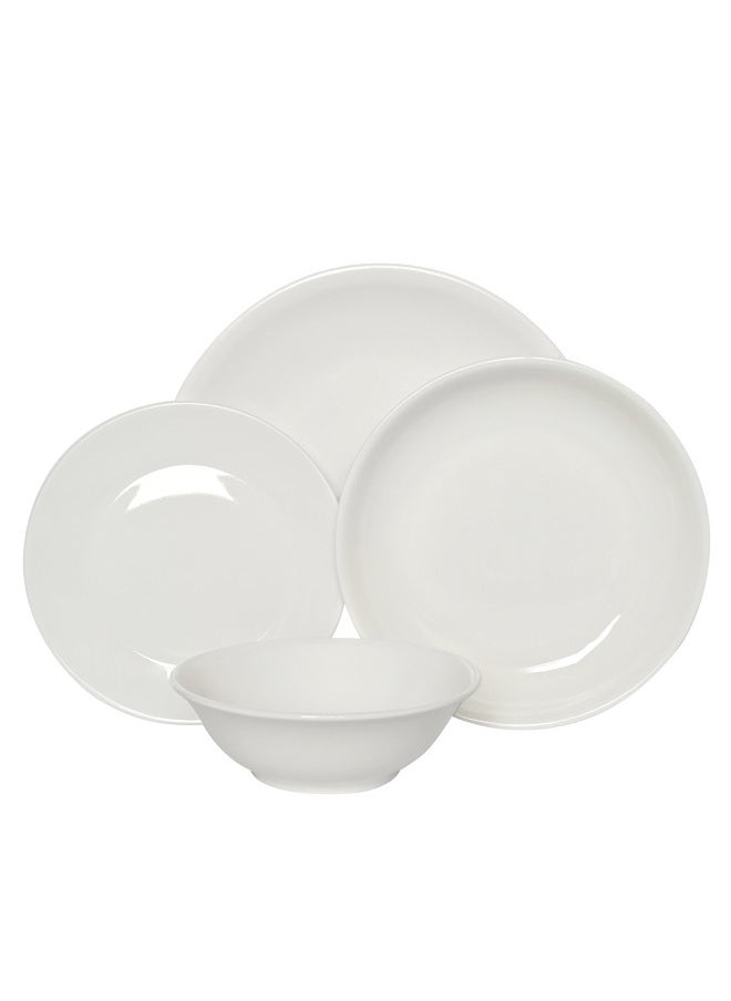 16-Piece Porcelain Dinner Set White; 4Pcs Dinner Plates Size 10 Inch, 4Pcs Side Plates Size 7 Inch, 4Pcs Deep Plates Size 8 Inch, 4Pcs Bowls Size 6 Inch - pzsku/ZEA6F1919994E479108A1Z/45/_/1737797827/d47132b1-046b-43b1-89c3-98e60a9e6e74