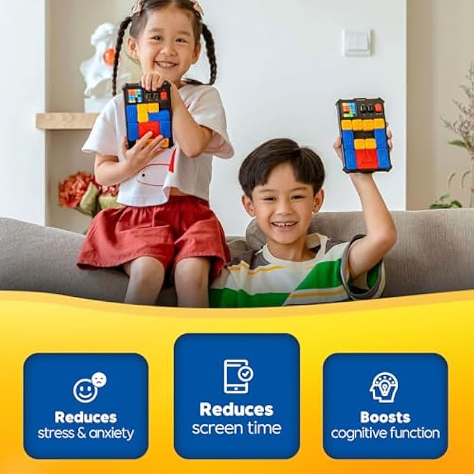 SUPER SLIDE PUZZLES BRAIN GAMES,500+LEVEL SLIDE IQ PUZZLES GAME,HANDHELD EDUCATIONAL FAMILY DAY TOYS,LEISURE TRAVEL RELAXATION STRESS TOYS,GIFTS FOR KIDS OF ALL AGES - Image 5