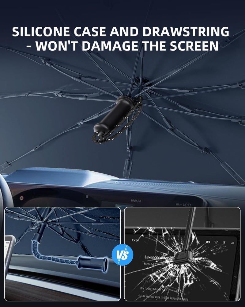 LANGBEAN Upgraded Windscreen Sun Shade for Kia Sportage 2023-2026 - Foldable UV Protection - Image 4