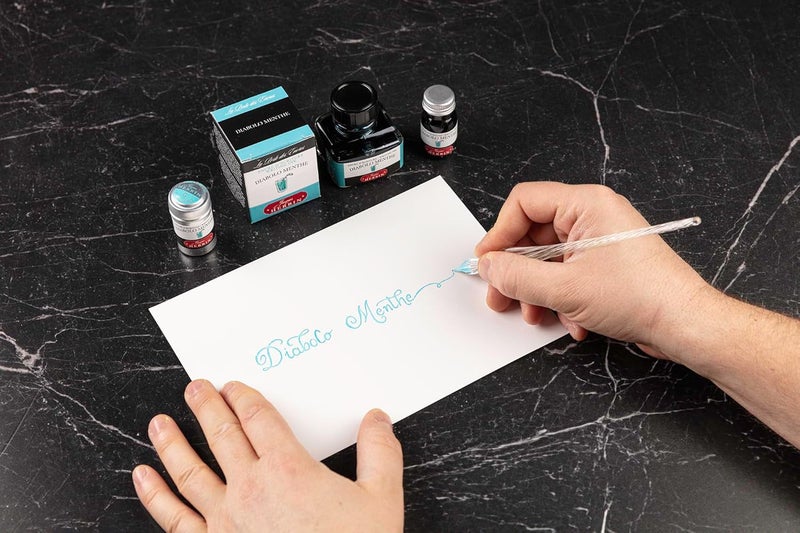 Jacques Herbin 20133T Ink Cartridges for Fountain Pens and Rollerball Pens (No Packaging, Zero Waste Lens), Mint Diabolo - Image 4