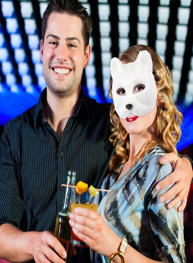 أموسفون قناع ثعلب من Amosfun، قناع قطة فروي، زي تنكري للحيوانات، إكسسوار، دعامات كشك الصور، 6.7 × 6.7 بوصة - Image 2