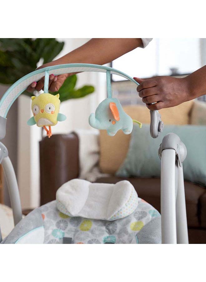 ingenuity - Swing N Go Portable Swing - Hugs And Hoots - Image 1