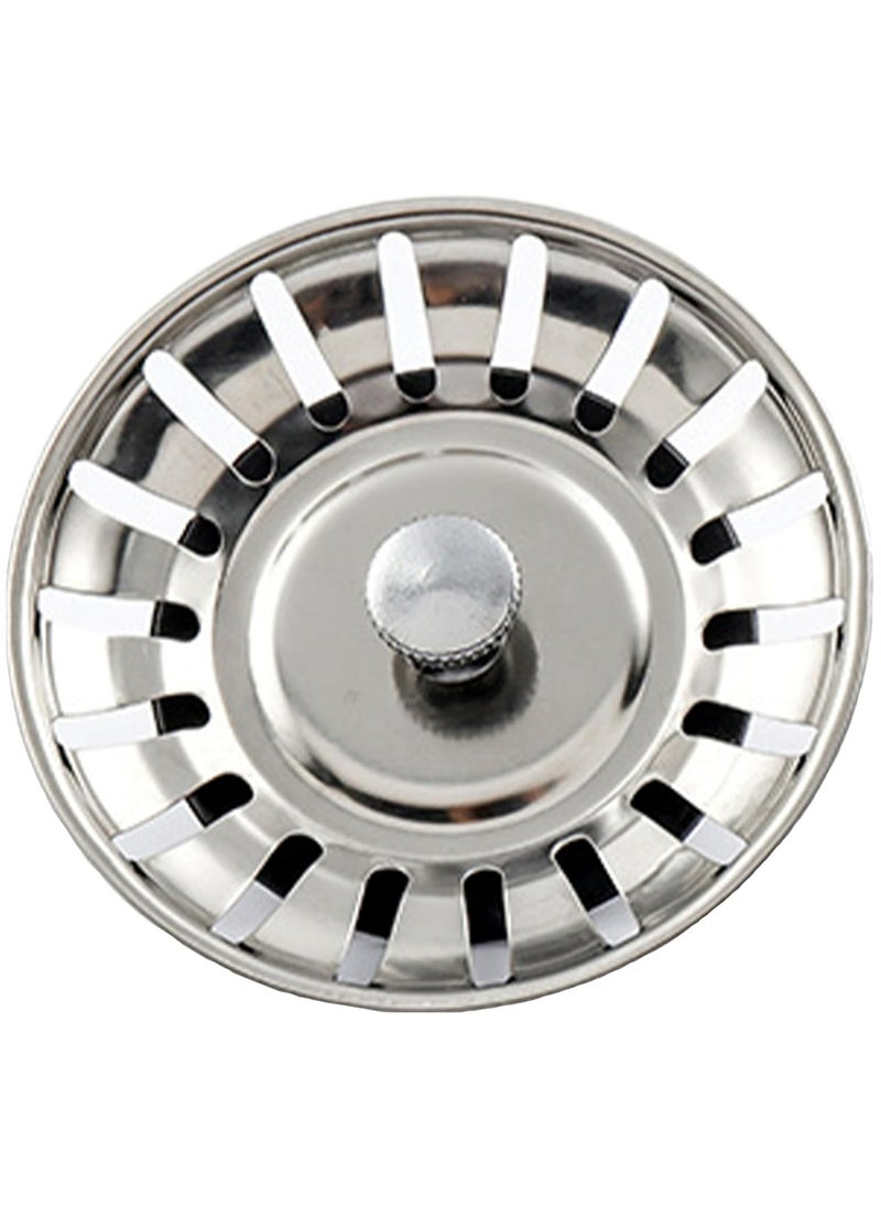 Oasisgalore 2 PCS Stainless Steel Sink Plug Strainer (Diameter: 78mm) – Universal Waste Plug for Food & Hair  - Image 1