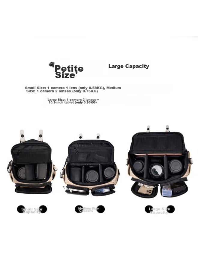 Cwatcun Shoulder Camera Bag Style Portable Casual Mirrorless Dslr Camera Bag, Professional Crossbody Bag Suitable For Fuji, Canon, Sony, Nikon Camera Bags - Image 2