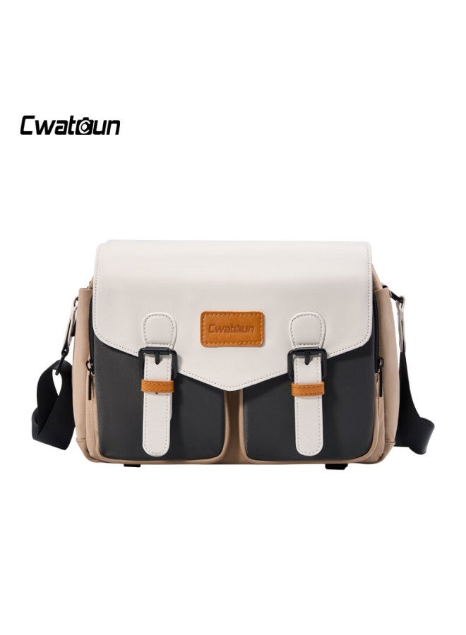 Cwatcun Shoulder Camera Bag Style Portable Casual Mirrorless Dslr Camera Bag, Professional Crossbody Bag Suitable For Fuji, Canon, Sony, Nikon Camera Bags - Image 1