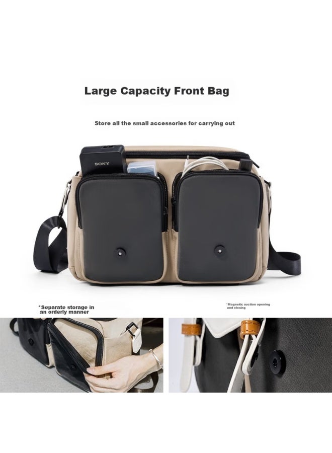 Cwatcun Shoulder Camera Bag Style Portable Casual Mirrorless Dslr Camera Bag, Professional Crossbody Bag Suitable For Fuji, Canon, Sony, Nikon Camera Bags - Image 4