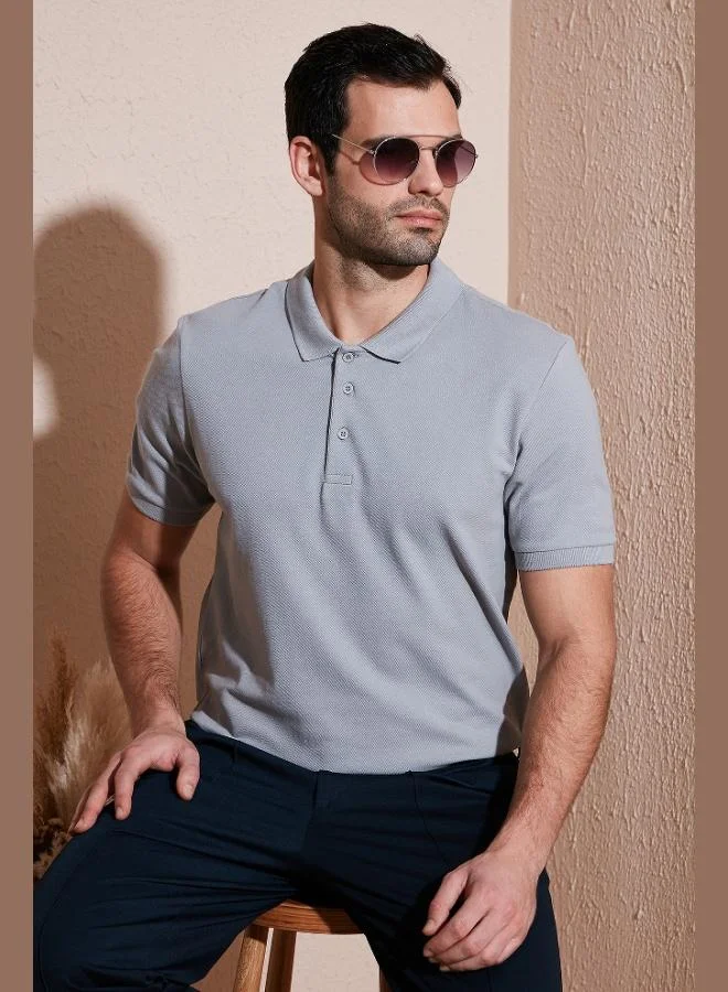 Buratti  Buratti Cotton Regular Fit Button-Down Polo Collar T-Shirt Men's POLO COLLAR T-SHIRT 5902127 for Men | Best Price UAE