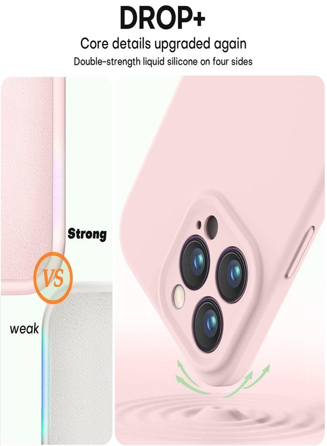 Vooii جراب Vooii متوافق مع iPhone 15 Pro Max، مصنوع من سيليكون فاخر مُحسّن، [حماية للكاميرا] [بطانة داخلية ناعمة من الألياف الدقيقة المقاومة للخدش] جراب مقاوم للصدمات لهاتف iPhone 15 Pro Max مقاس 6.7 بوصة - وردي فاقع - Image 4