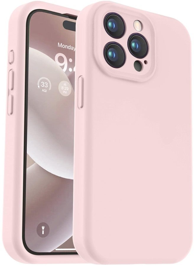 Vooii جراب Vooii متوافق مع iPhone 15 Pro Max، مصنوع من سيليكون فاخر مُحسّن، [حماية للكاميرا] [بطانة داخلية ناعمة من الألياف الدقيقة المقاومة للخدش] جراب مقاوم للصدمات لهاتف iPhone 15 Pro Max مقاس 6.7 بوصة - وردي فاقع - Image 1