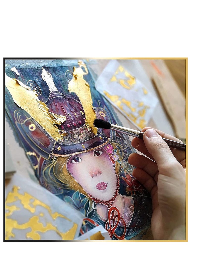SYOSI SYOSI Gilding Flakes Set Gold leaf Flakes for artwork Painting Arts Crafts paste Jewelry Making Nail Foil Flakes (Gold, Silver, Copper Colors)(Not Edible)3 Bags - Image 4