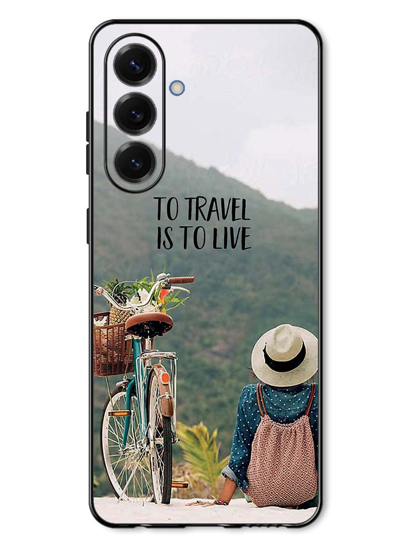 Theodor Case Compatible with Samsung Galaxy A57 Protection Shockproof Bumper Cover To Travel Is To Live - Image 1