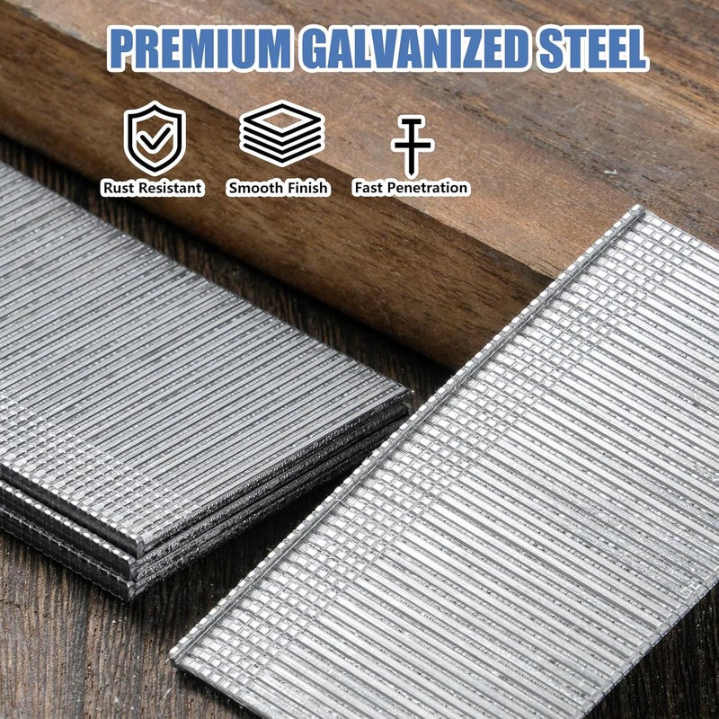 SITLDY Straight Finish Nails 16 Gauge, 1-1/2 inch 1000-Pack Galvanized, for Pneumatic, Electric 16GA Straight Finish Nailer - Image 4