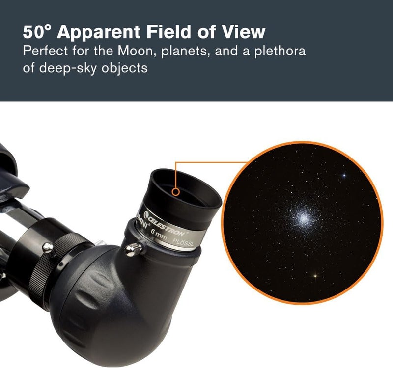 سلسترون عدسة مجهر Celestron 93317 من سلسلة Omni، قطر 1.25 بوصة (6 مم) - Image 2