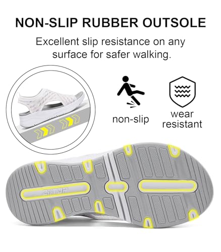 GoodValue Womens Comfortable Orthopedic Sandals Arch Support Ladies Walking Sport Athletic Sandals Open Toe Slip On Plantar Fasciitis Platform Dress Sandal 2 Inches Heel - Image 4