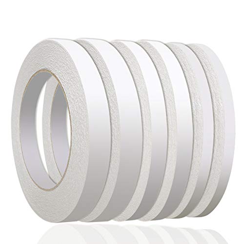 Aniann 236 Yards Double Sided Tape for Crafts, 6 Rolls Two Sided Tapes for Arts, Scrapbooking, Card Making, Gift Wrapping, DIY, Office & Home Supplies (1/4", 1/3", 1/2") - Image 1