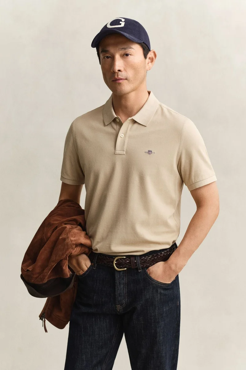 غانت Regular Shield Short SleevePique Polo