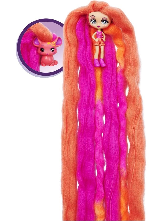Candylocks - Candylocks 6056831 2-Pack, Lemon Lou Twist 7.5-cm Scented Collectible Doll and Pet with Accessories - Image 1