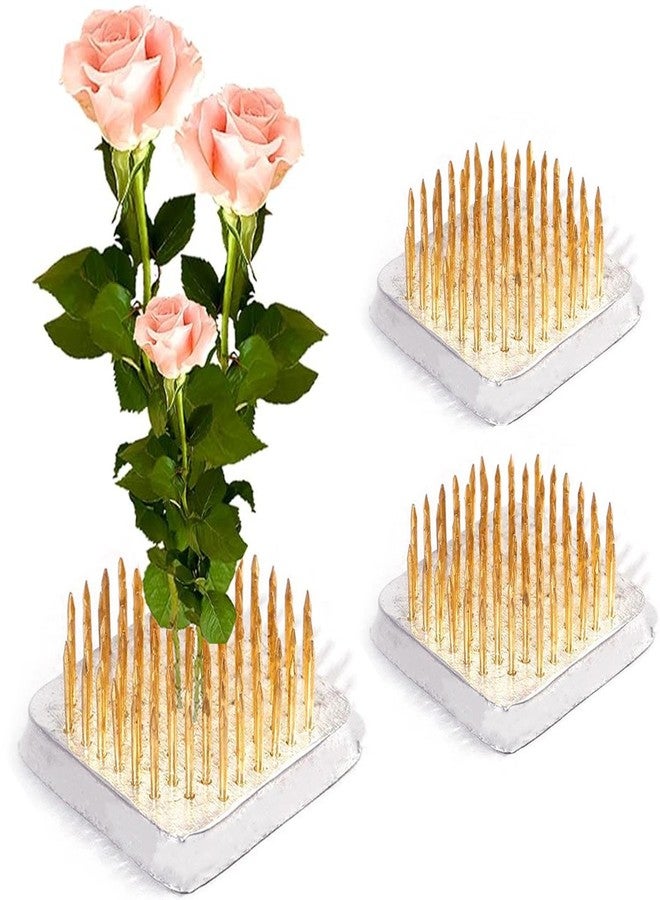 CartHome 2 Pcs Flower Arrangement Holder, Square Metal Material Flower Making Materials for Daily and Holiday Floral Arrangement Art Flower Frog 3.6 * 3.6cm Ideal for Professionals and Enthusiasts - Image 1