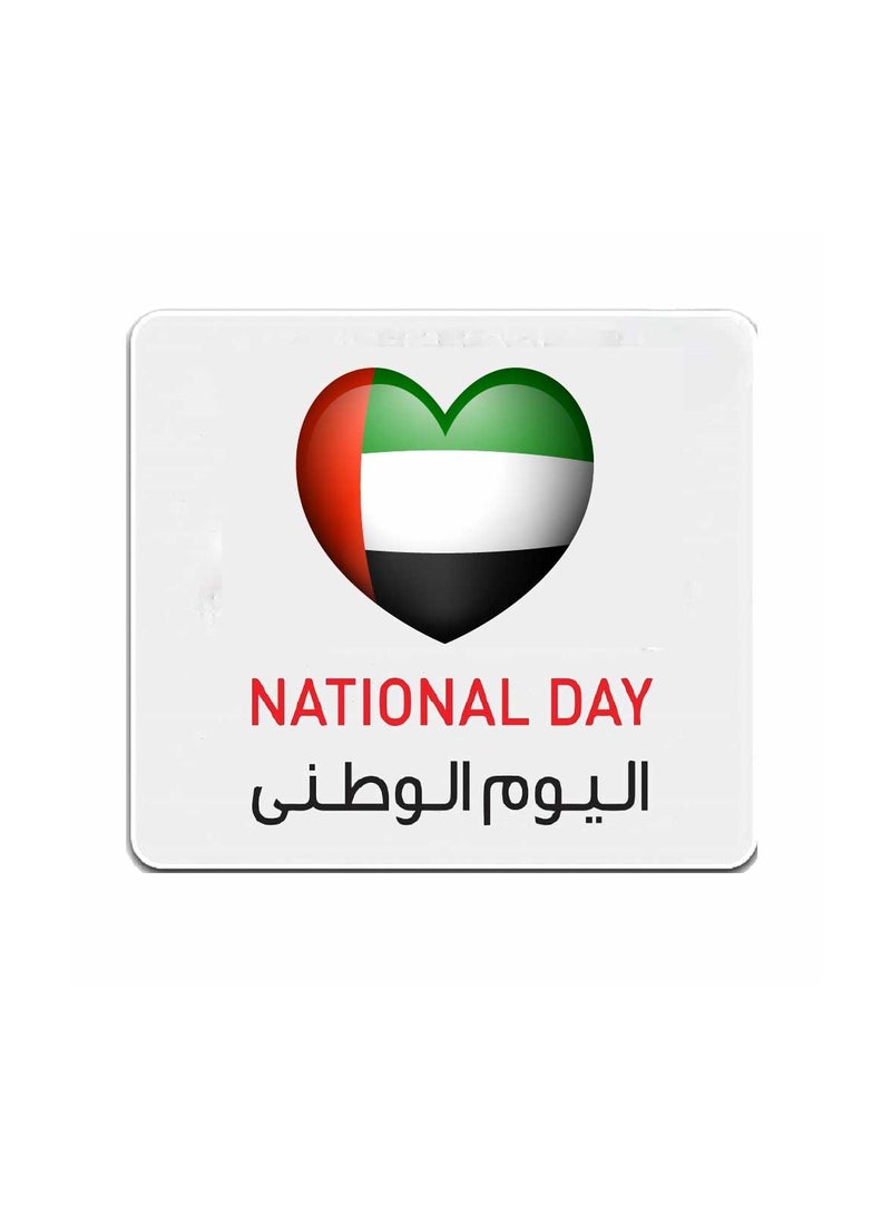 PRINTSHOP4ME Mouse pad with Printed theme design for Celebrating UAE  National Day or Flag day (Design 3) - Image 1