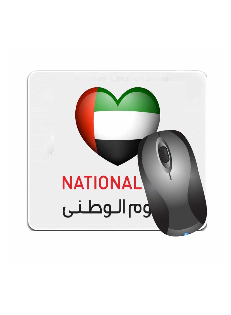 PRINTSHOP4ME Mouse pad with Printed theme design for Celebrating UAE  National Day or Flag day (Design 3) - Image 2
