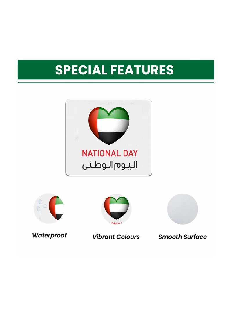 PRINTSHOP4ME Mouse pad with Printed theme design for Celebrating UAE  National Day or Flag day (Design 3) - Image 3