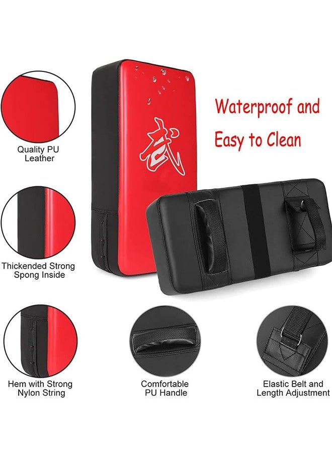 Garlo Taekwondo Kick Pad ,Muay Thai Pads , Karate Kick Pads Kickboxing Training Pads Martial Arts Punching Pads Leather Strike Curved Kicking Shield.  - Image 3