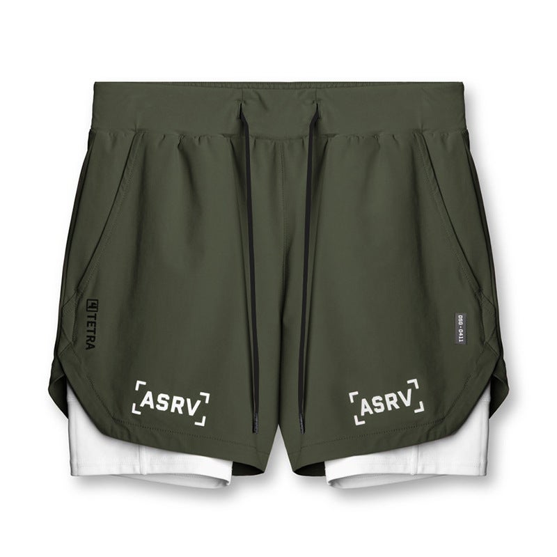 Summer Sports Shorts for Men, Style, Youth Outdoor Quick-Dry Five-Point Shorts with Multiple Pockets, Mid-Waist, with Inner Lining, Running Shorts