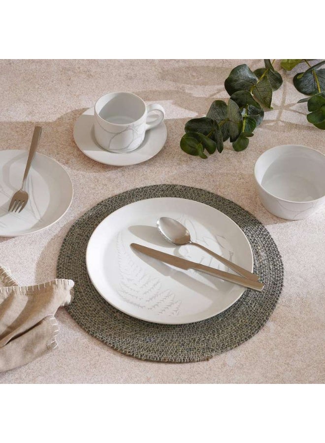 Pan Home Florian Stoneware Side Plate Dia21.5cm -White - 171TTD9900056 - Image 3