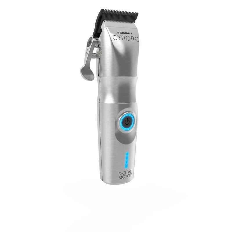 GAMMA+ Cyborg Professional Metal Cordless Ergonomic Hair Clipper with Digital Brushless Motor - Image 2