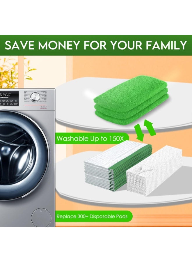 Relex 8 Pack Reusable Wet Mop Pads Refills Compatible with Swiffer Sweeper Mops Household Cleaning Washable Mop Pads for Wet & Dry Use (Mop is Not Included) - Image 4