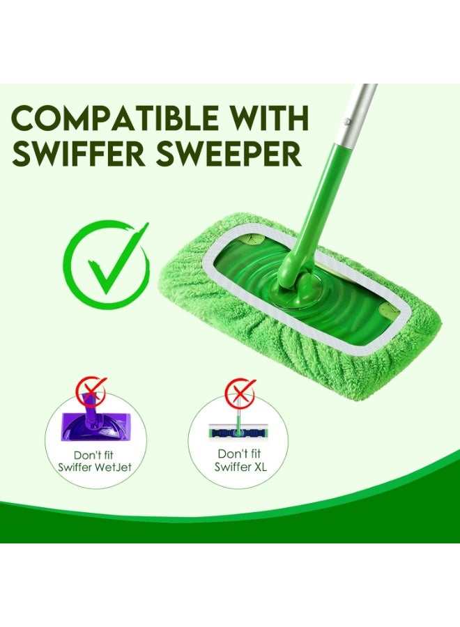 Relex 8 Pack Reusable Wet Mop Pads Refills Compatible with Swiffer Sweeper Mops Household Cleaning Washable Mop Pads for Wet & Dry Use (Mop is Not Included) - Image 2