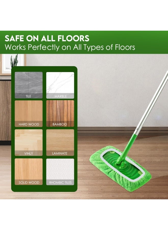 Relex 8 Pack Reusable Wet Mop Pads Refills Compatible with Swiffer Sweeper Mops Household Cleaning Washable Mop Pads for Wet & Dry Use (Mop is Not Included) - Image 5