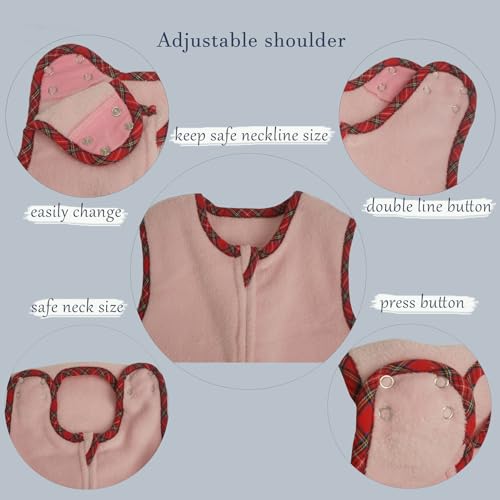 BLOOMSTAR Toddler Sleep Sack with Feet (3-6T) Fleece 4 Seasons Baby Girl Walking Wearable Blanket 2.0 TOG Soft Plush kIDS Sleep Bag Comfortable Legged Sleeper - Image 5